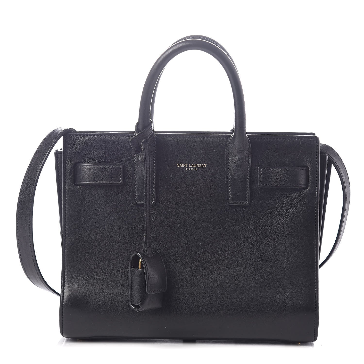 Saint Laurent Calfskin Nano Sac De Jour Black 1 of 11