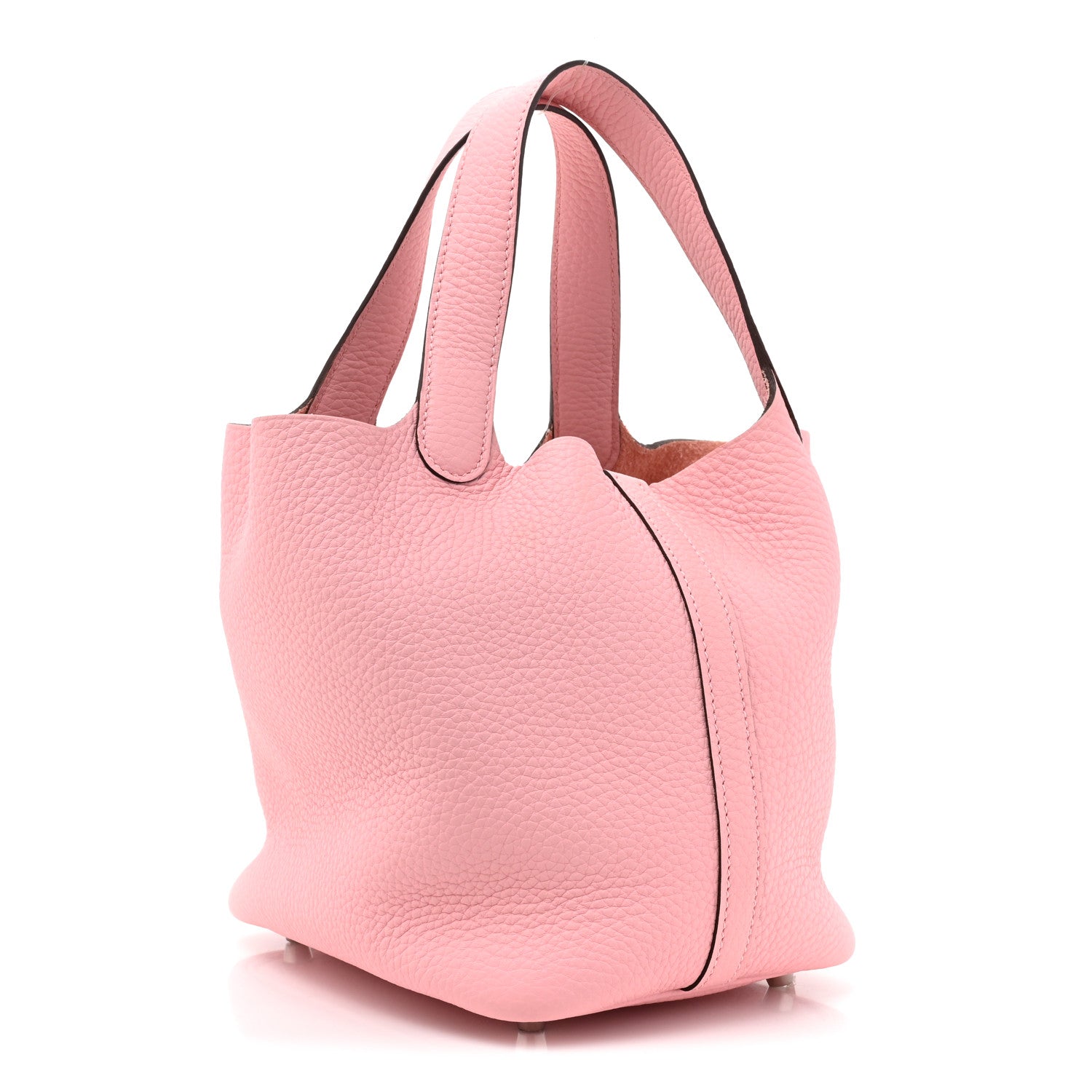 Hermes Taurillon Clemence Picotin Lock 18 PM Rose Sakura 4 of 10