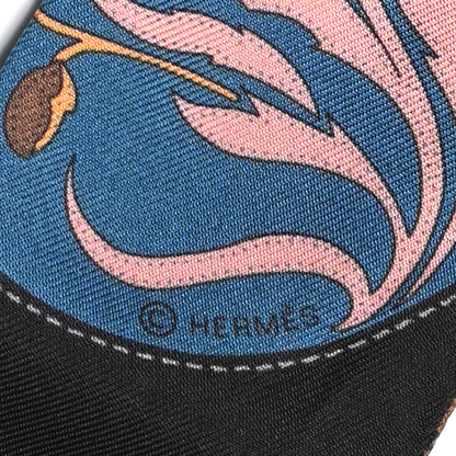 Hermes Silk Festival des Amazones Twilly Black Rouge Bleu 3 of 4