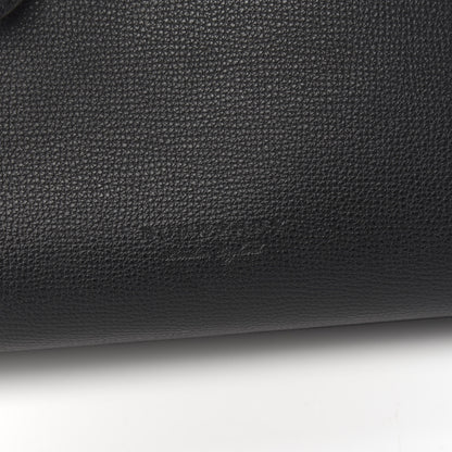 Burberry Grainy Calfskin Haymarket Check Medium Reversible Tote Black 9 of 15