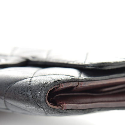 Chanel Lambskin Quilted Large Flap Wallet Black 13 of 20