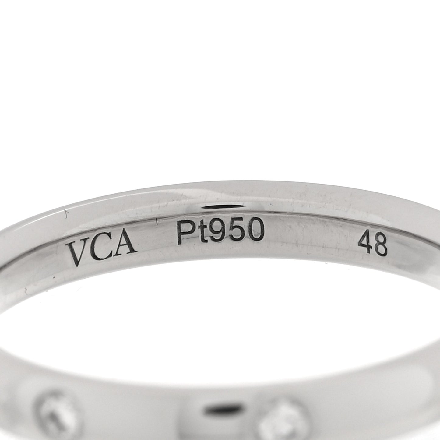 Platinum Diamond Tendrement Etoiles Wedding Band Ring 48 4.5