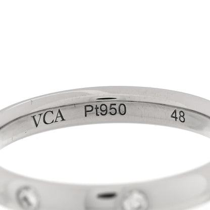 Van Cleef & Arpels Platinum Diamond Tendrement Etoiles Wedding Band Ring 48 4.5 4 of 6