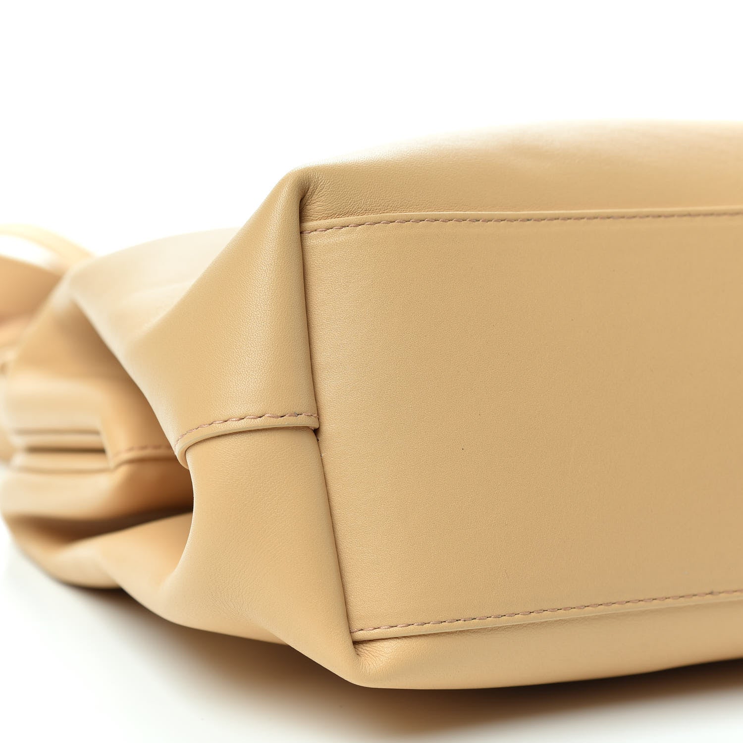 Bottega Veneta Calfskin Medium The Point Triangle Bag Almond 6 of 8