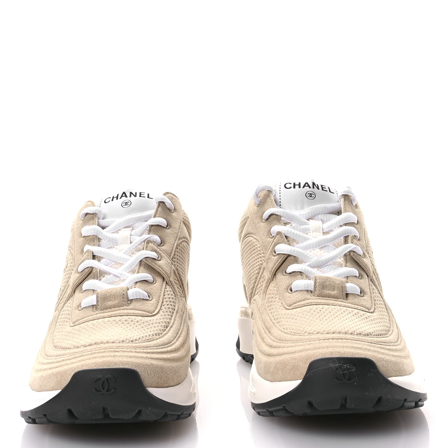Fabric Womens CC Sneakers 39.5 Beige
