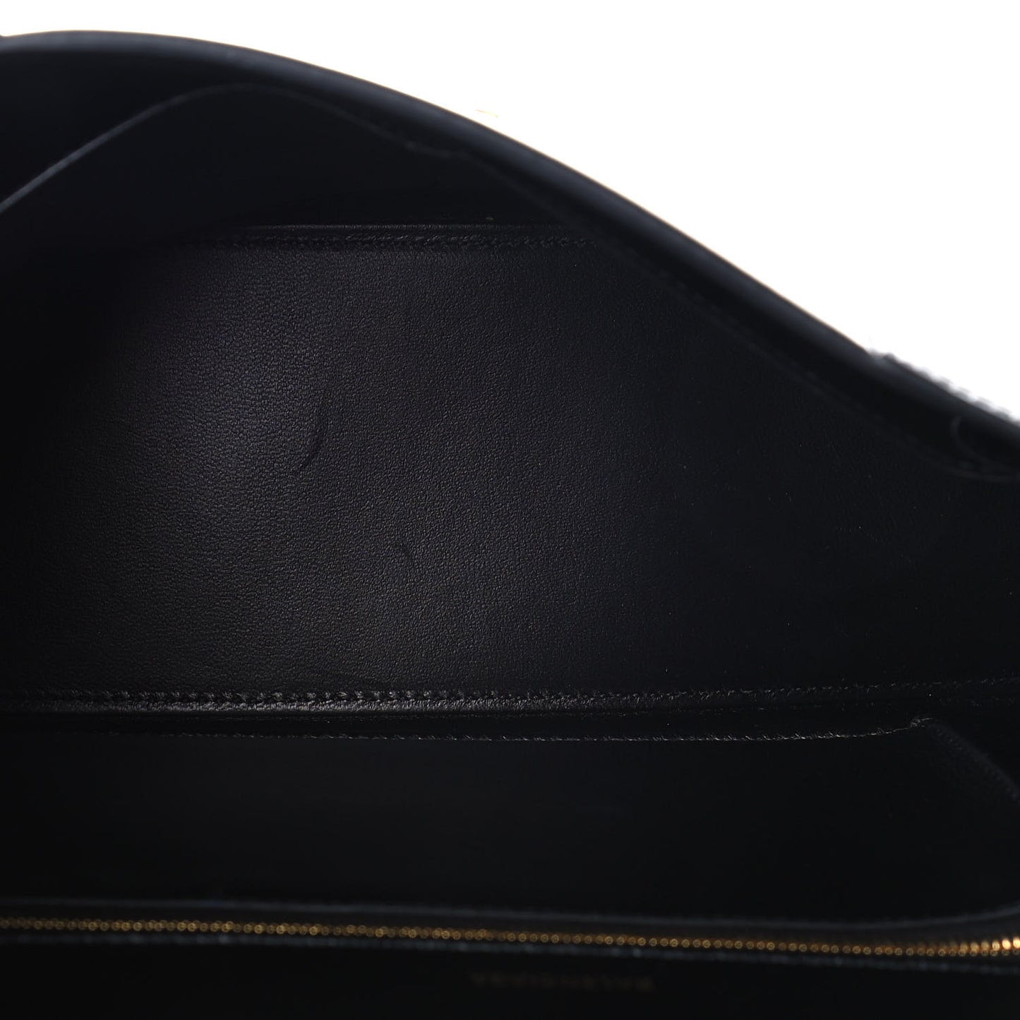 Shiny Box Calfskin Medium Hourglass Top Handle Bag Black