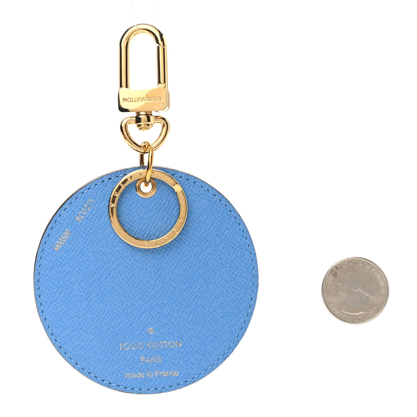 Monogram 2021 Christmas Animation China Wall Bag Charm Key Ring Myosotis Blue