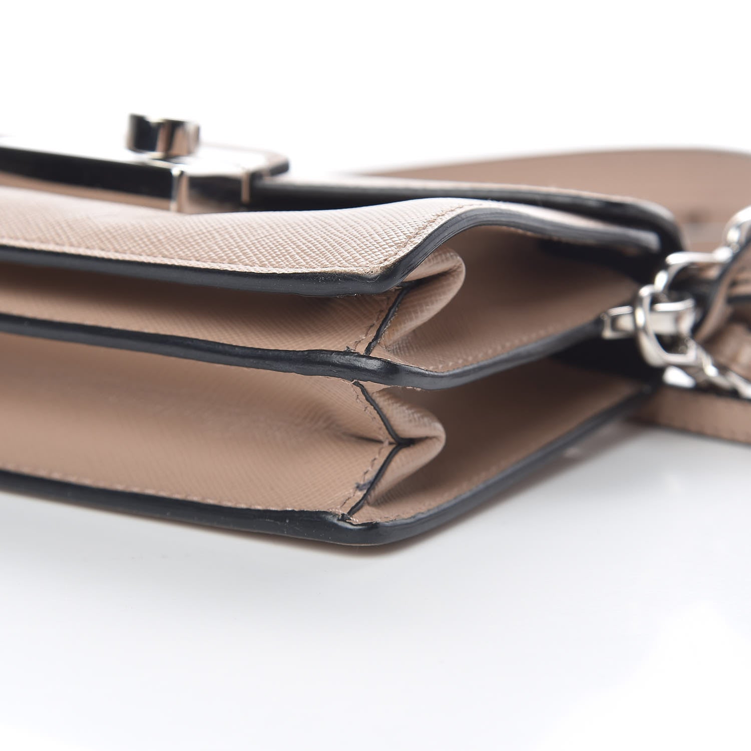 Prada Saffiano Lux Sound Shoulder Bag Cipria 13 of 15