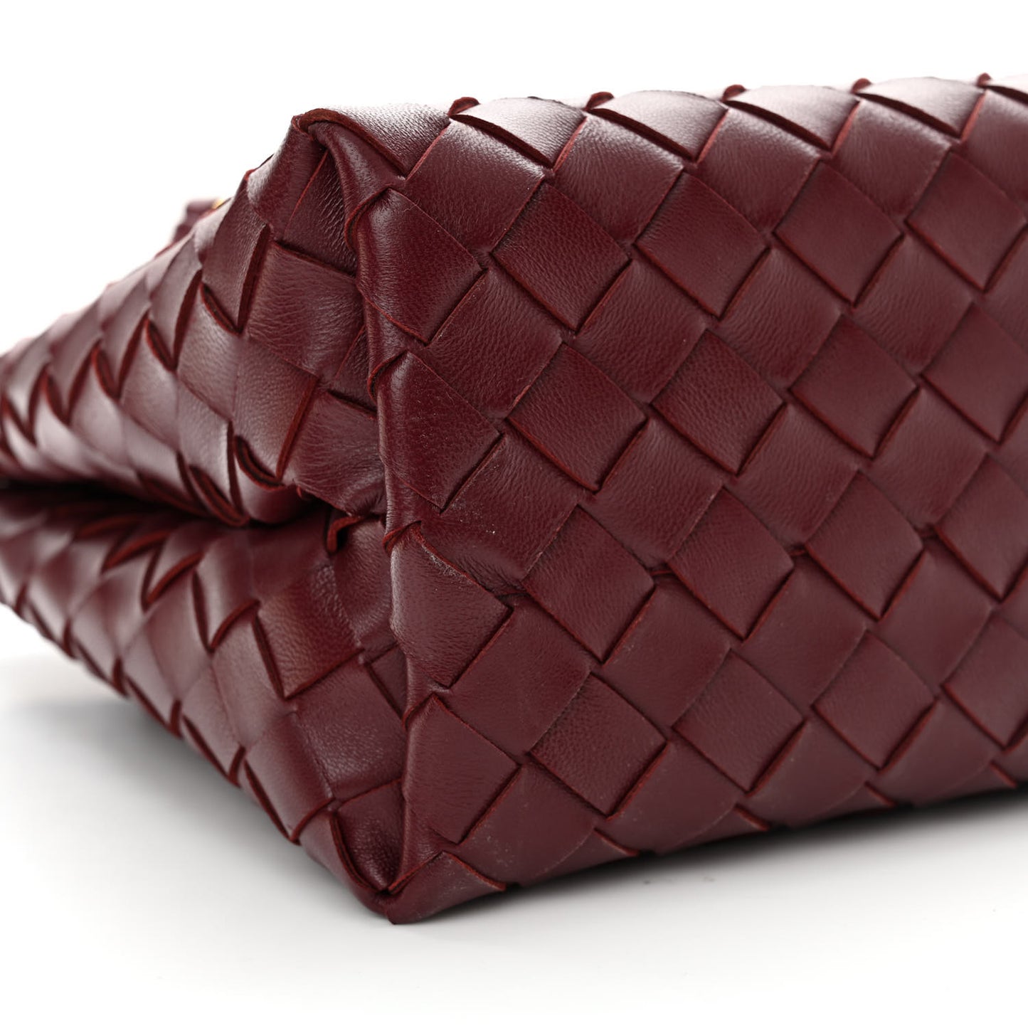 Nappa Intrecciato Small Andiamo Shoulder Bag Barolo