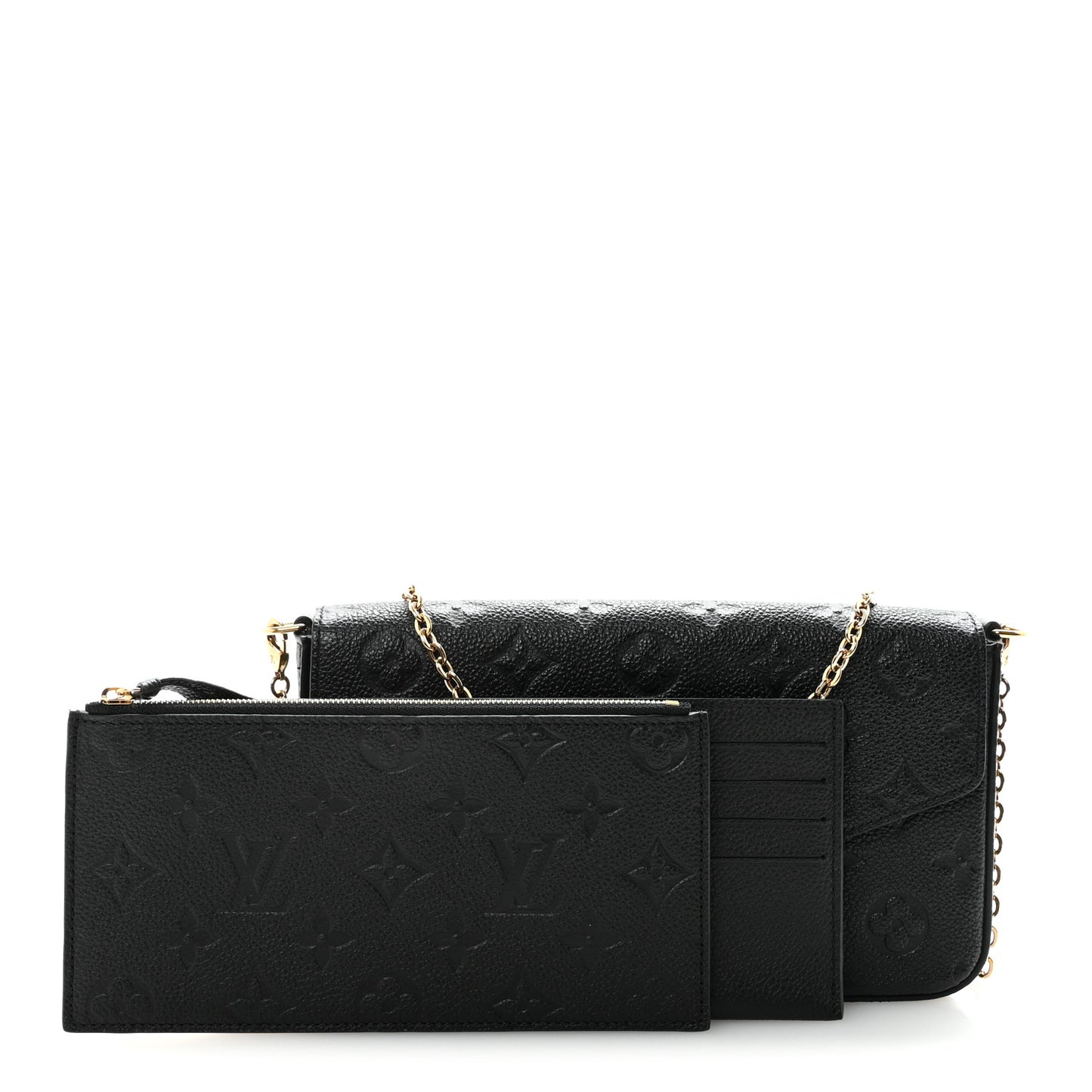 Empreinte Pochette Felicie Chain Wallet Black