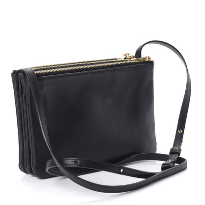 Celine Lambskin Small Trio Crossbody Bag Black 3 of 9