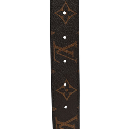 Louis Vuitton Calfskin Monogram 30mm LV Initiales Reversible Belt 80 32 Black 6 of 9