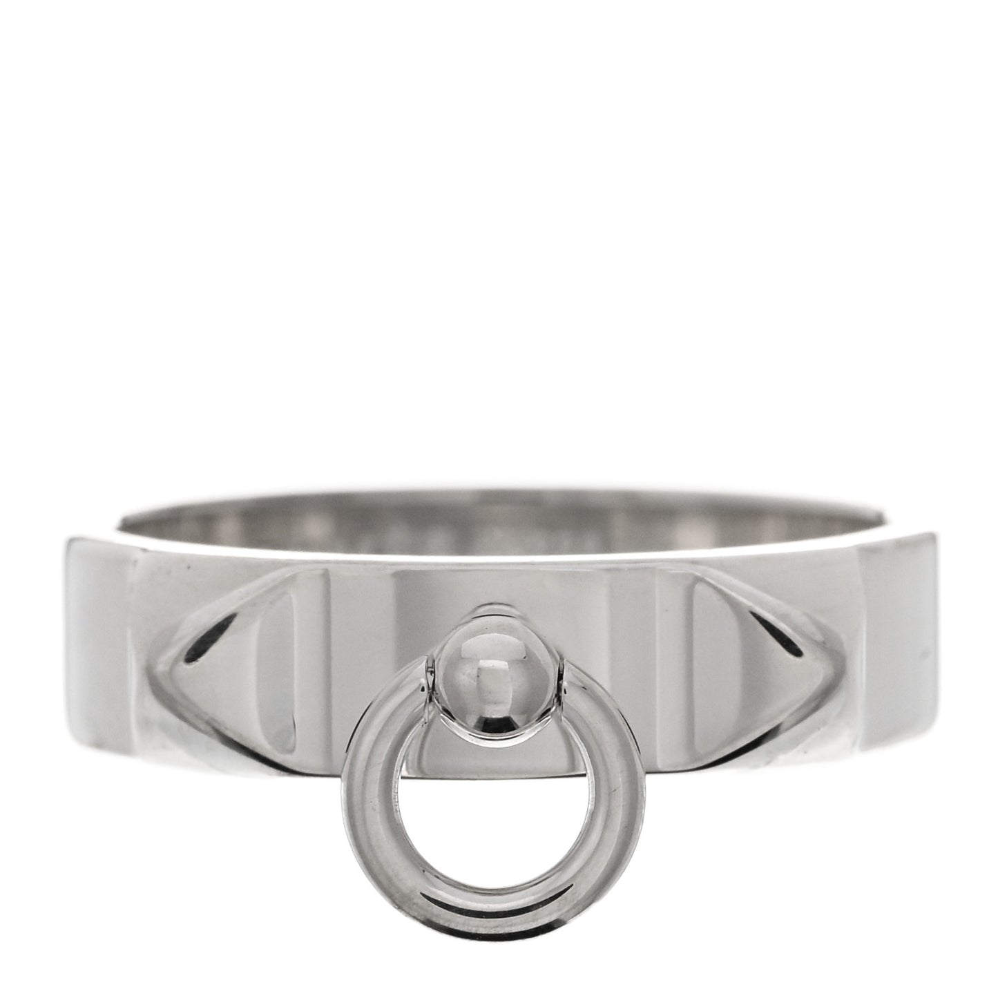 Sterling Silver PM Collier De Chien Ring 55 7.25