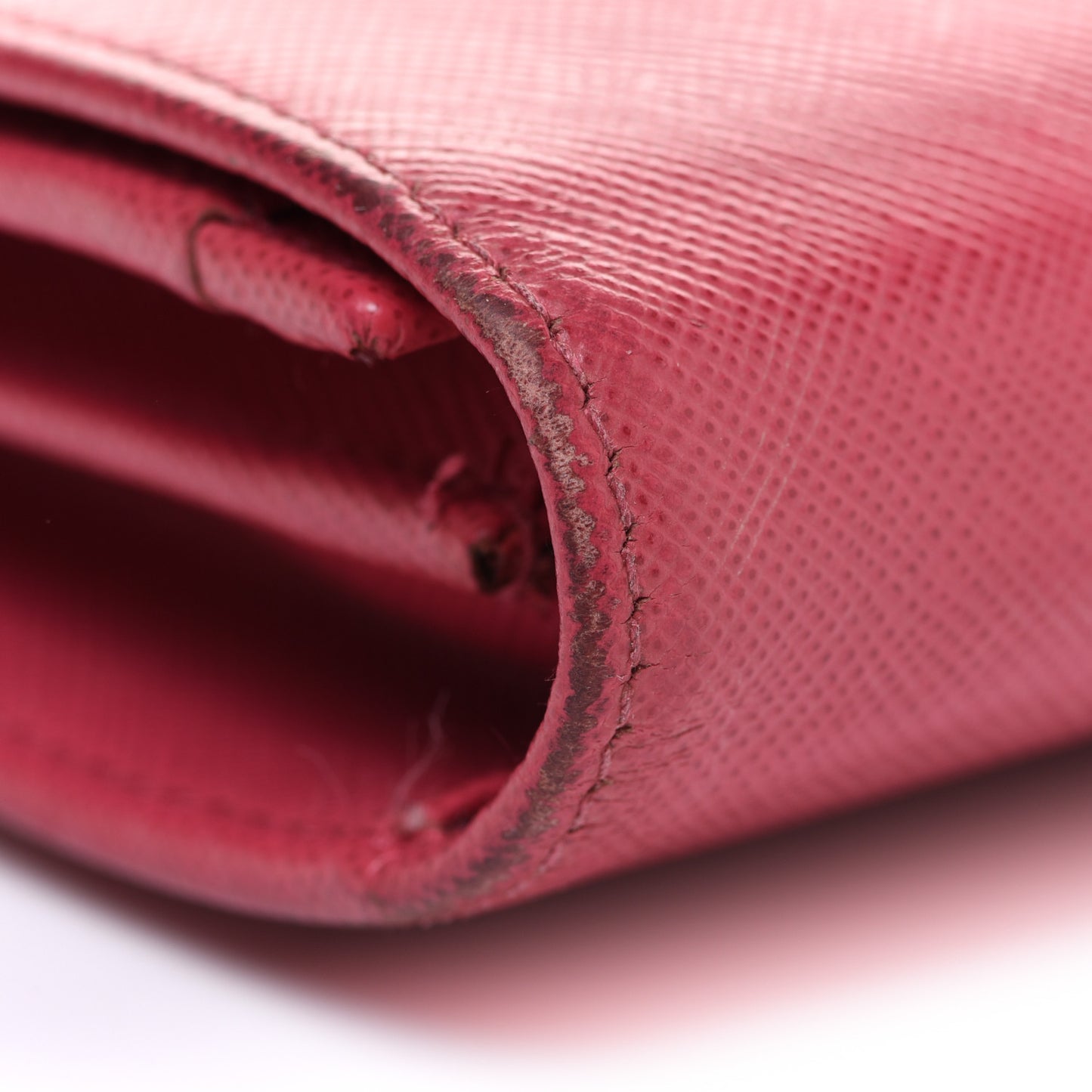 Saffiano Fiocco Bow Flap Wallet Peonia