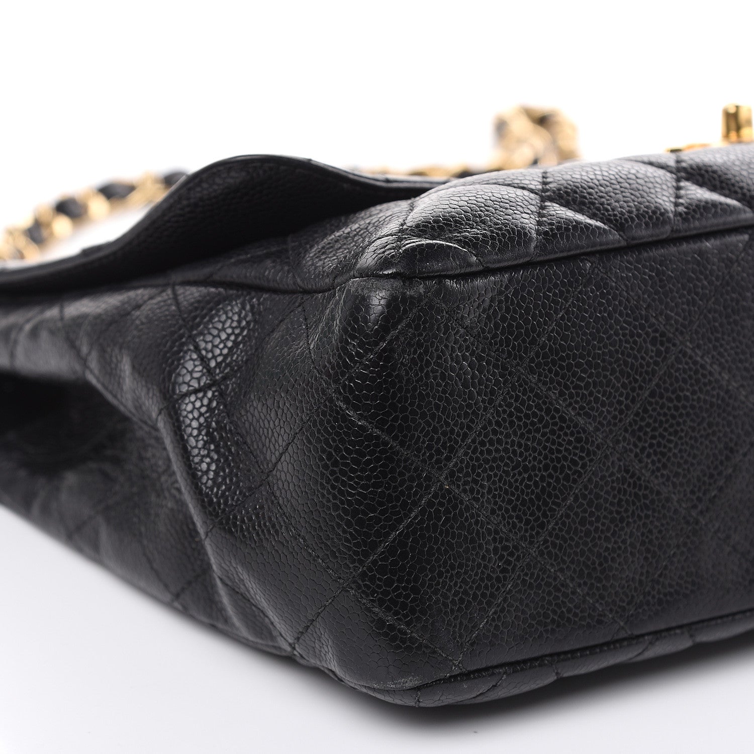 Chanel Caviar Quilted Jumbo Single Flap Black 7 of 18
