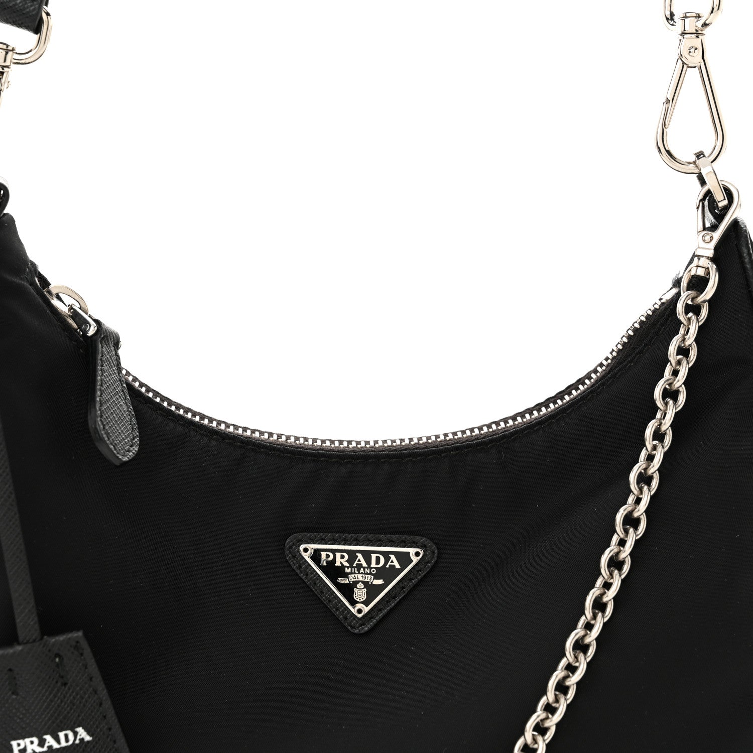 Prada Nylon Re-Edition 2005 Shoulder Bag Black 8 of 11