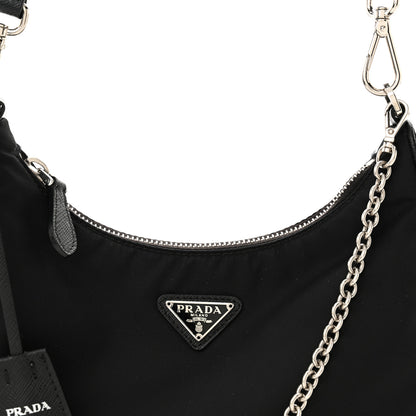 Prada Nylon Re-Edition 2005 Shoulder Bag Black 8 of 11