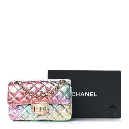 Chanel Metallic Goatskin Quilted Mini 2.55 Reissue Flap Multicolor 12 of 12