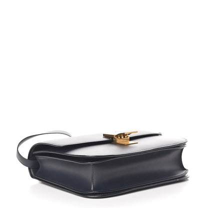 Celine Box Calfskin Medium Classic Box Flap Bag Navy Blue 4 of 12