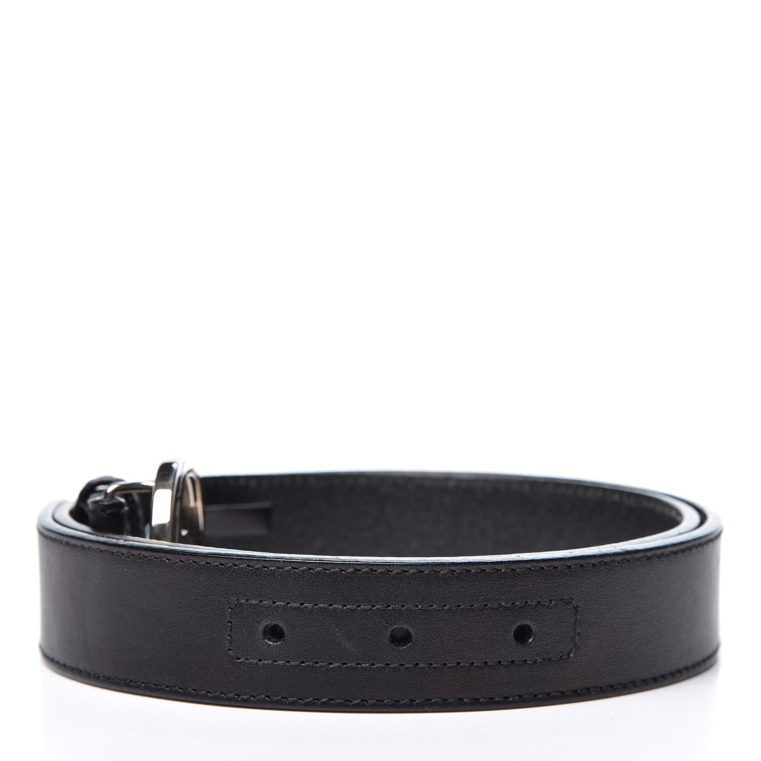 Gucci Calfskin Interlocking G Belt 80 32 Black 3 of 5