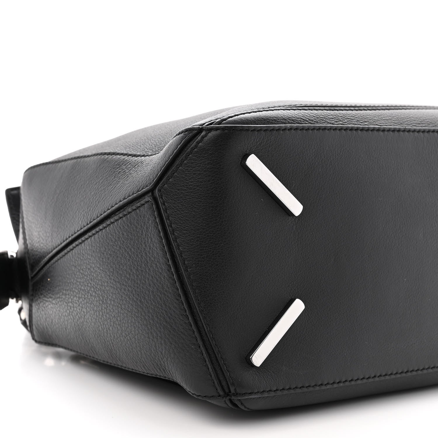 Loewe Calfskin Medium Puzzle Bag Black 9 of 12