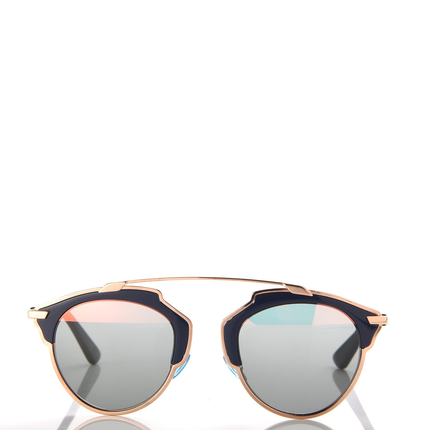 Christian Dior Mirrored So Real Sunglasses Rose Gold Blue 3 of 9