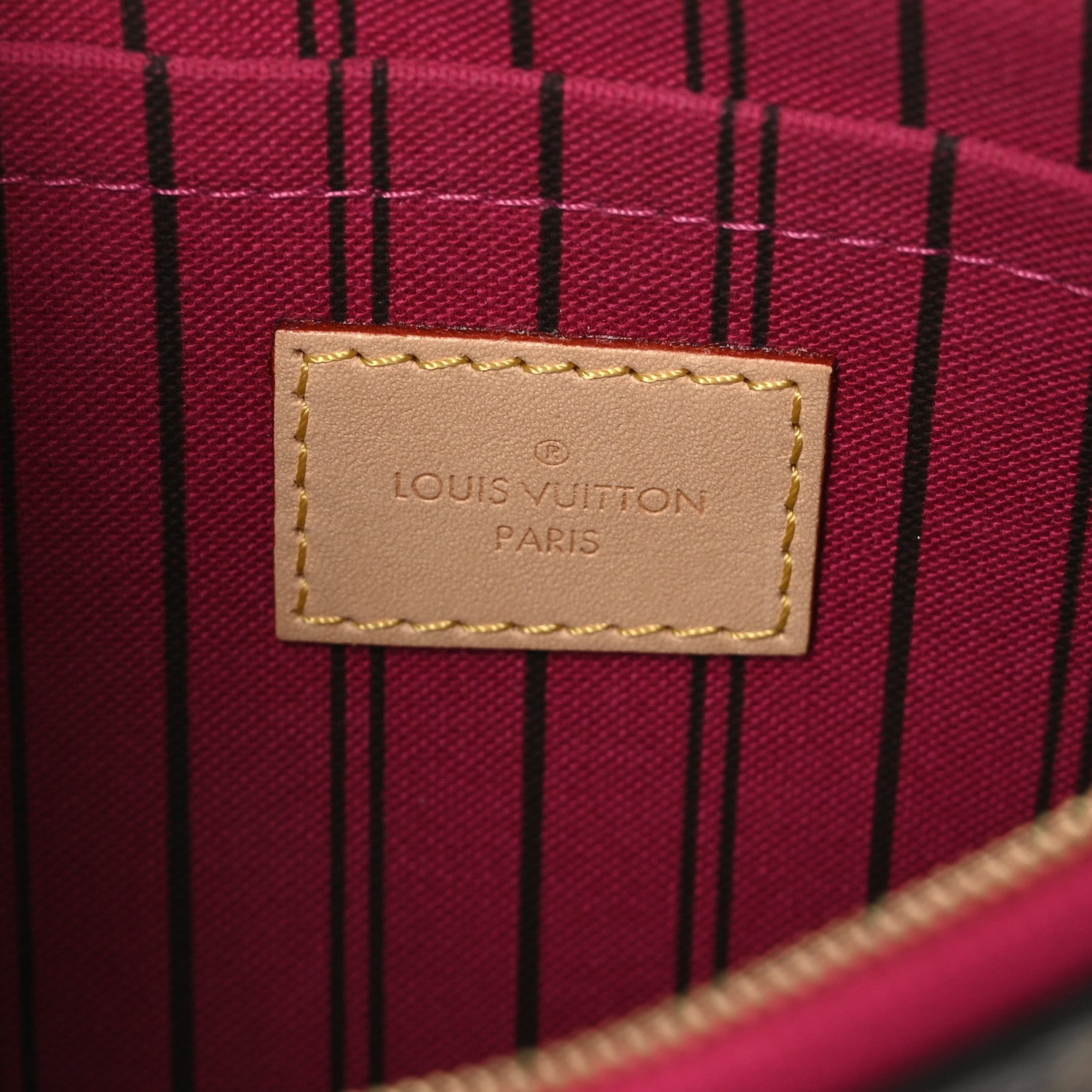 Louis Vuitton Monogram Neverfull MM GM Pochette Pivoine 6 of 7