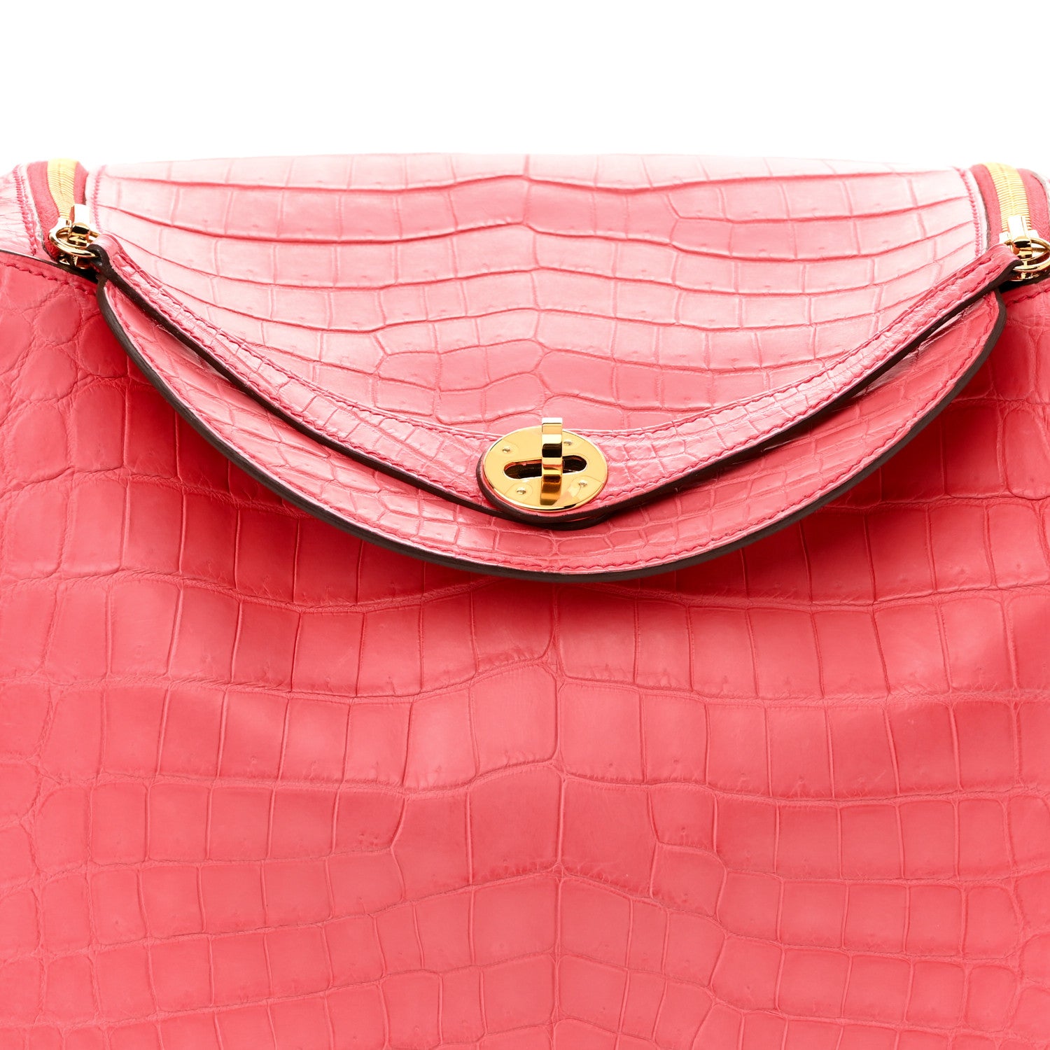 Hermes Matte Niloticus Crocodile Lindy 30 Bougainvillier 7 of 10