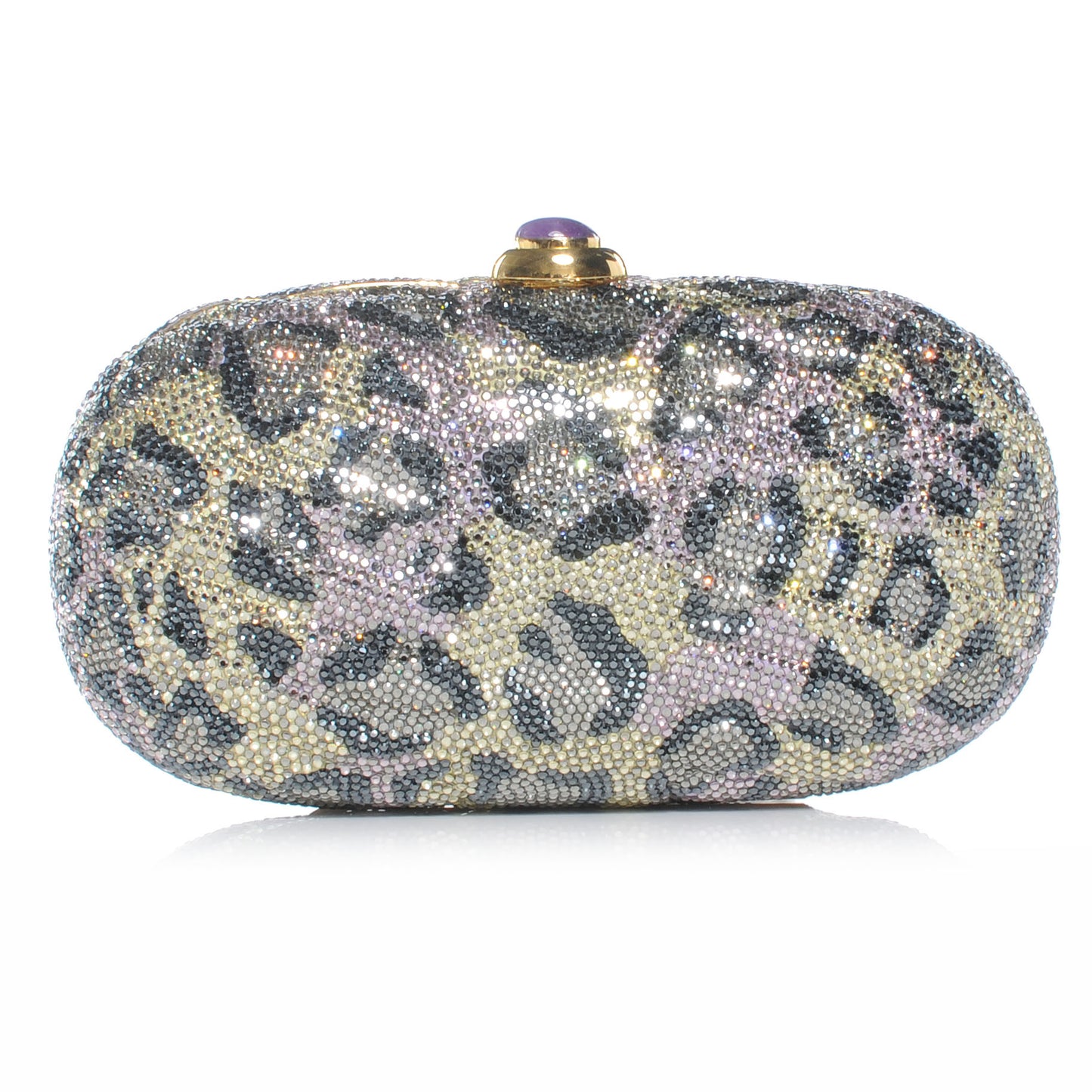 Swarovski Crystal Leopard Minaudiere Clutch