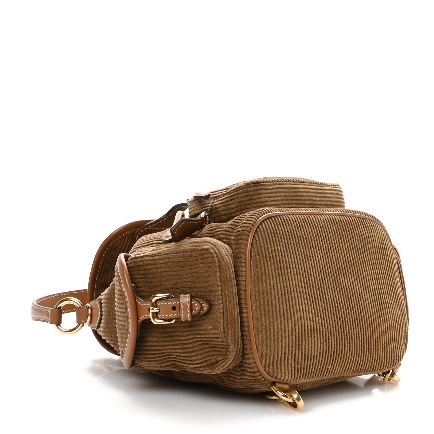 Miu Miu Corduroy Soft Mini Backpack Cannella 4 of 9