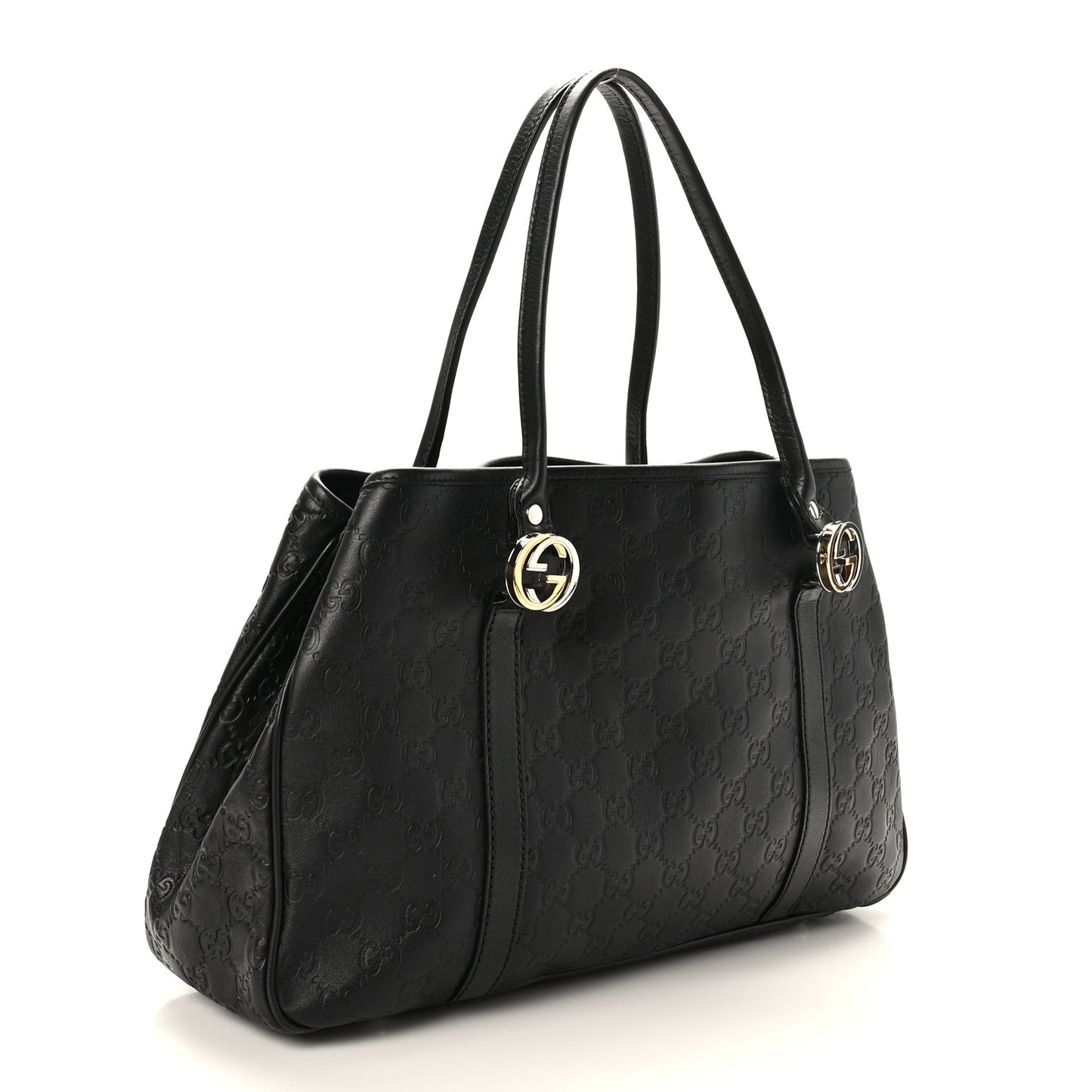 Guccissima Medium GG Twins Tote Black