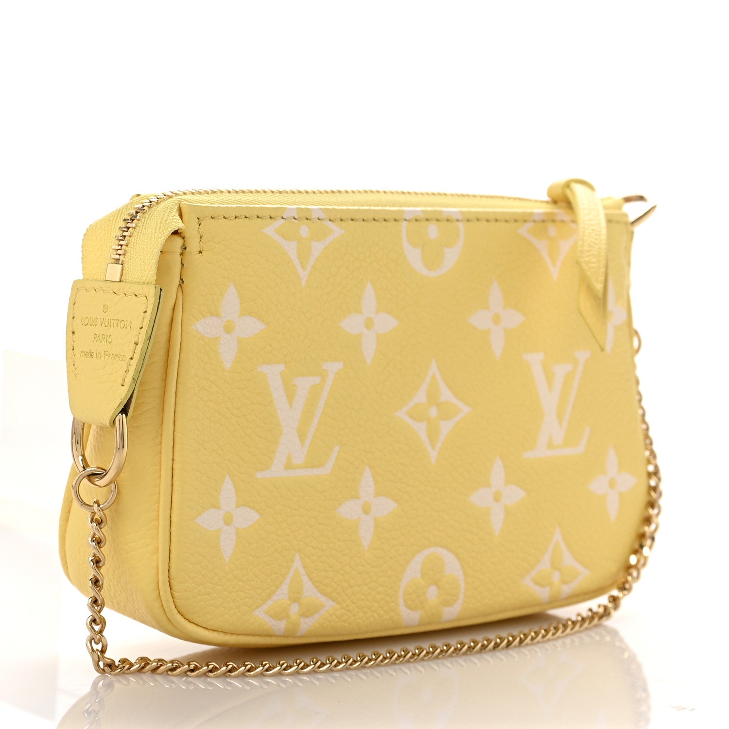 Louis Vuitton Empreinte Monogram Mini Pochette Accessories Lemon Curd Yellow 2 of 8