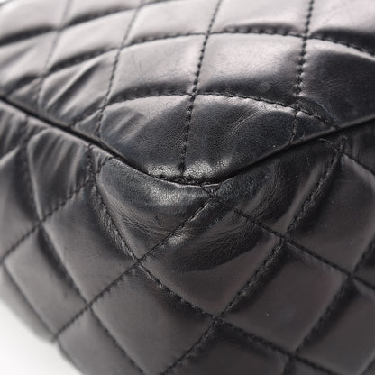 Chanel Lambskin Quilted Large Camera Case Black 13 of 17