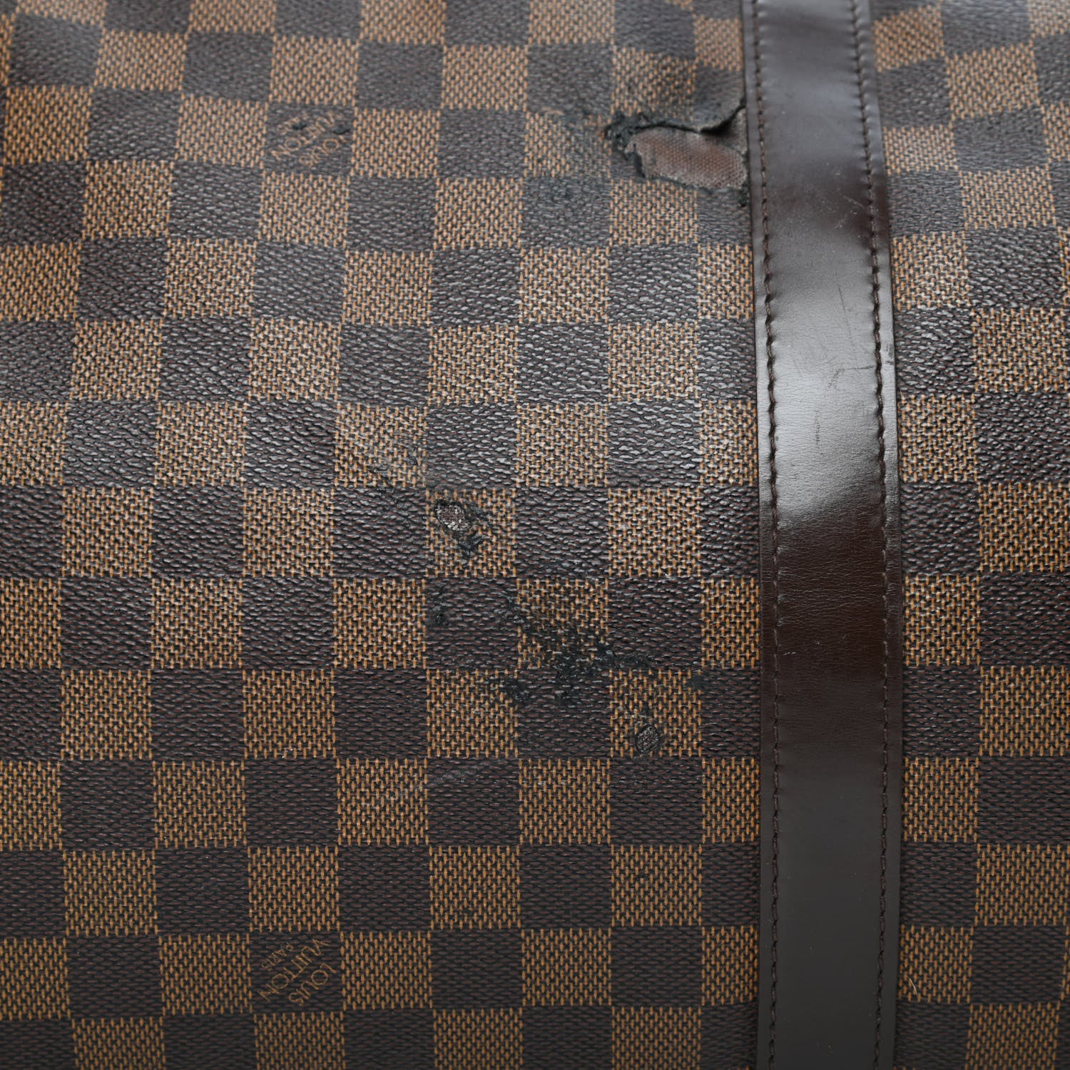 Louis Vuitton Damier Ebene Keepall Bandouliere 55 8 of 10