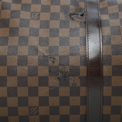 Louis Vuitton Damier Ebene Keepall Bandouliere 55 8 of 10