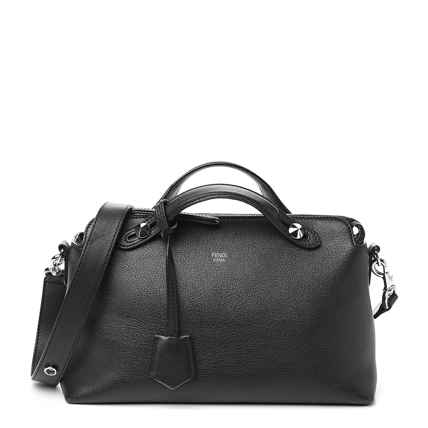 Fendi Vitello Dolce Medium By The Way Boston Bag Black 1 of 9