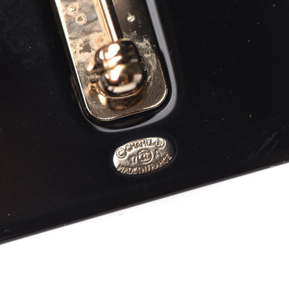 Chanel Resin Strass Perfume Bottle CC Brooch Black Gold 4 of 5
