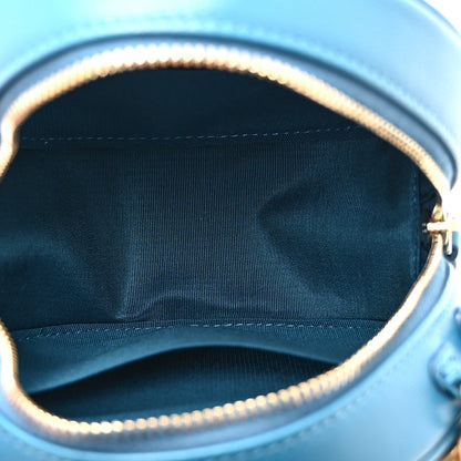 Chanel Goatskin Quilted Chanel 19 Round Clutch With Chain Blue 5 of 10