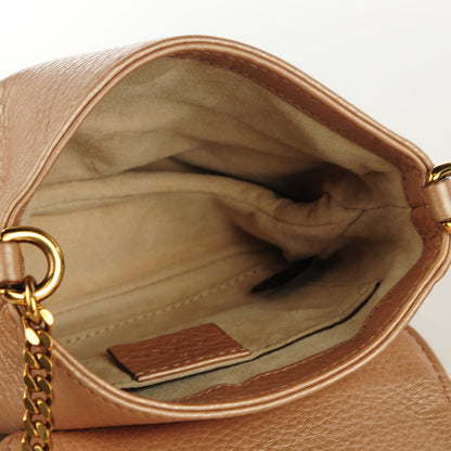 Gucci Dollar Calfskin Small 1973 Chain Shoulder Bag Camelia 5 of 7