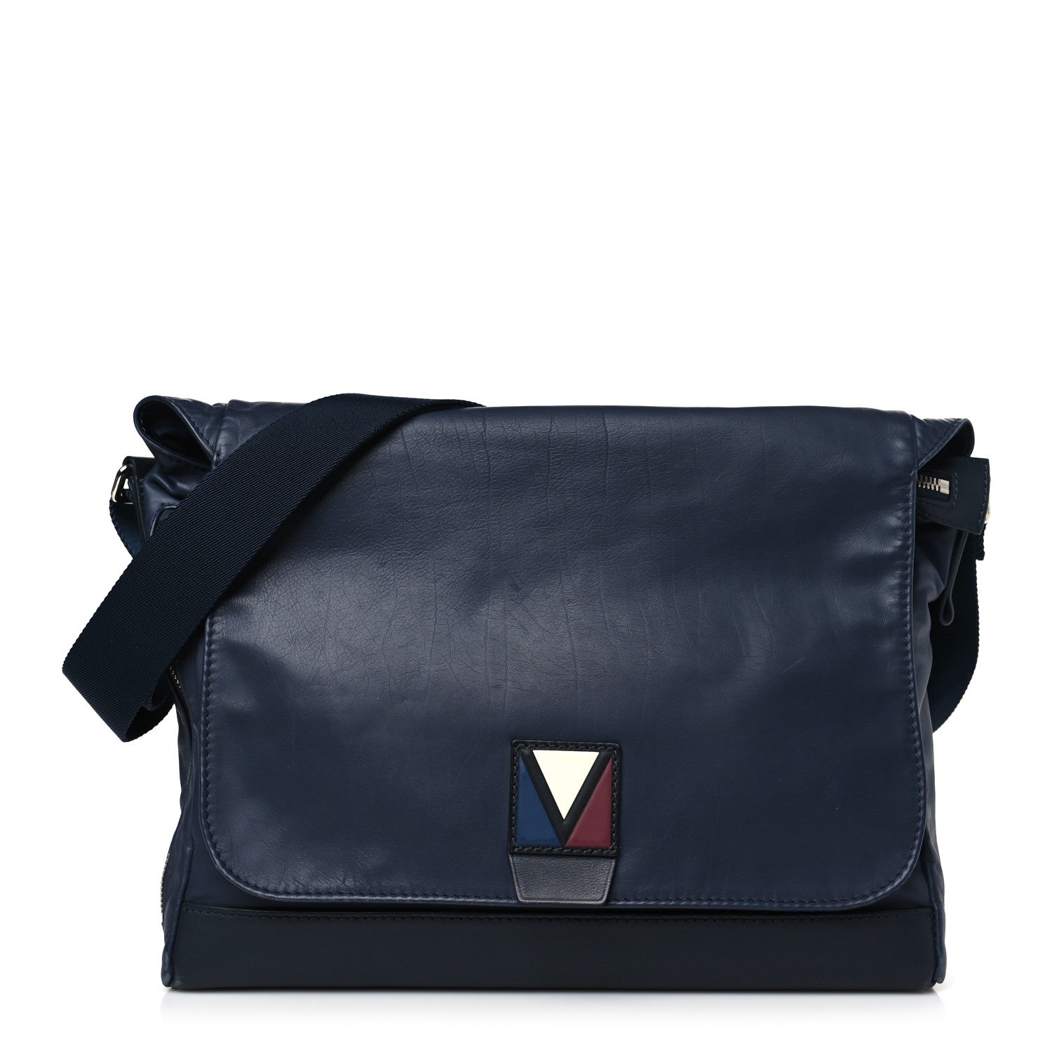 Louis Vuitton Calfskin Cross V Messenger Navy 1 of 9