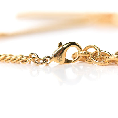 Chanel ID Dog Tag Charm Necklace Gold 3 of 4