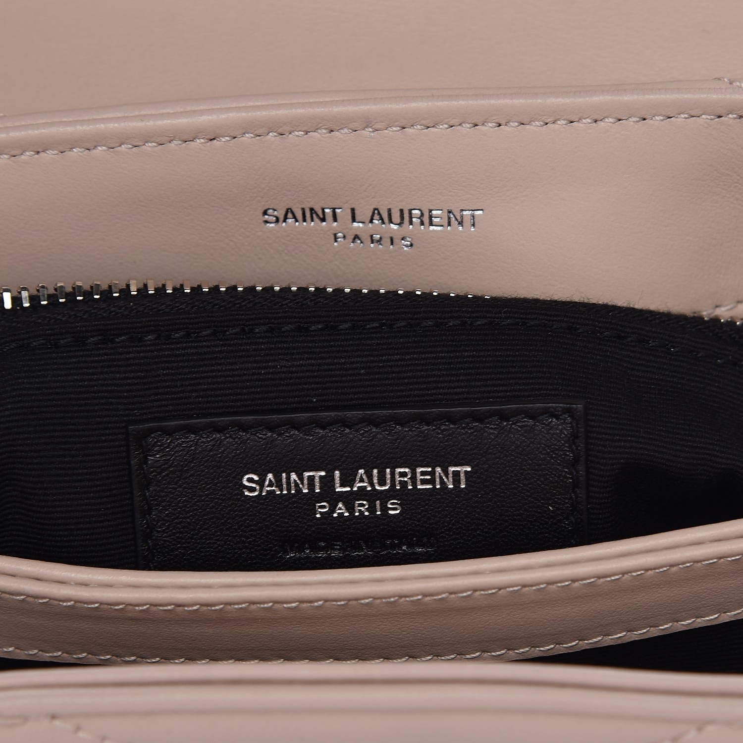 Saint Laurent Calfskin Y Quilted Monogram Toy Loulou Crossbody Bag Marble Pink 7 of 8