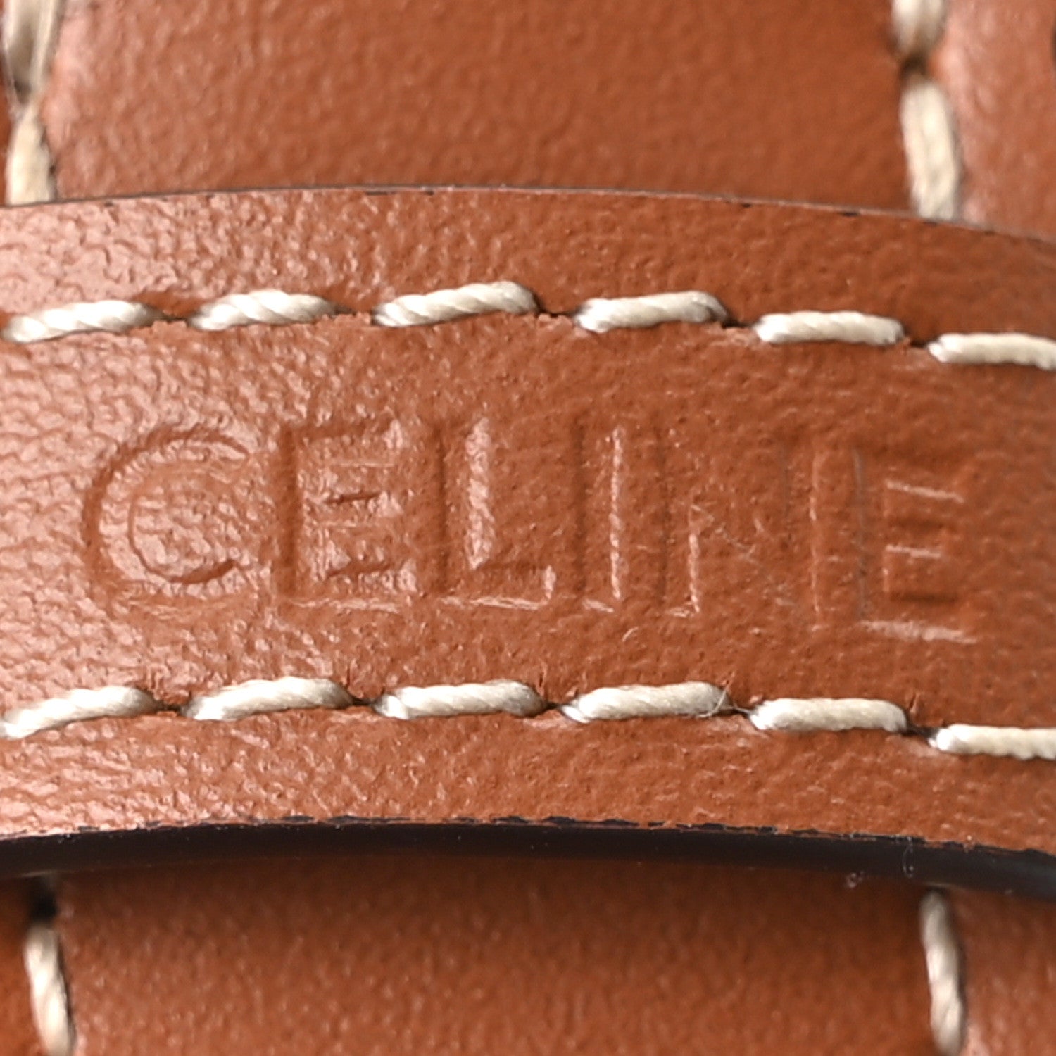 Celine Triomphe Canvas Calfskin Medium Strap Ava Triomphe Shoulder Bag Tan 7 of 10