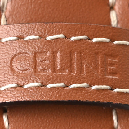 Celine Triomphe Canvas Calfskin Medium Strap Ava Triomphe Shoulder Bag Tan 7 of 10
