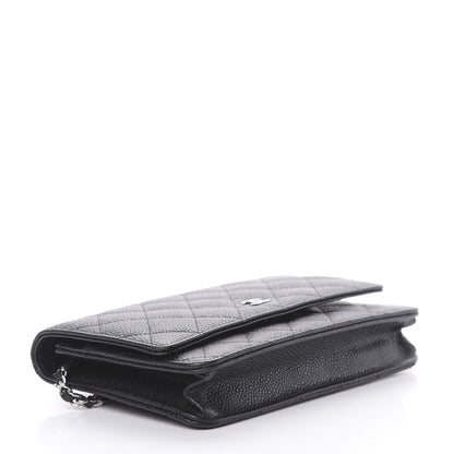 Chanel Caviar Quilted Wallet On Chain WOC Black 4 of 11