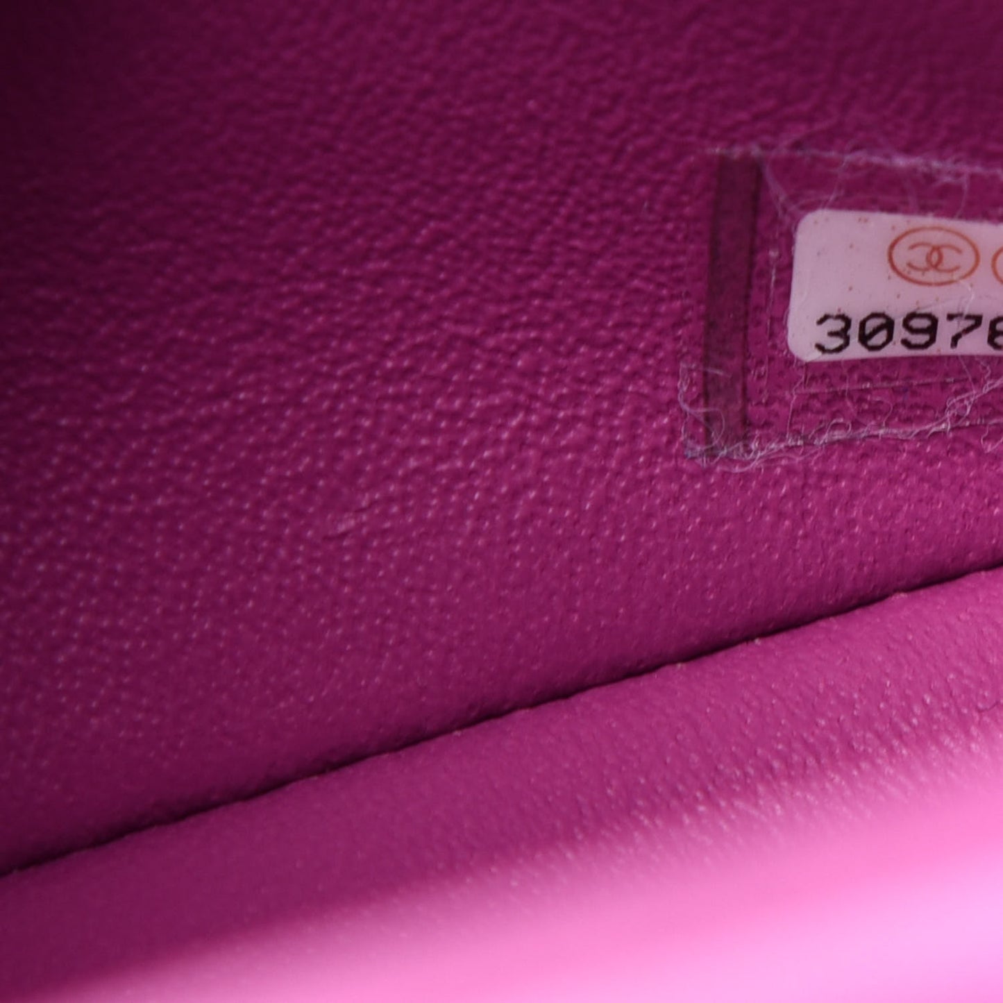 Lambskin Quilted Mini Rectangular Flap Blue Purple