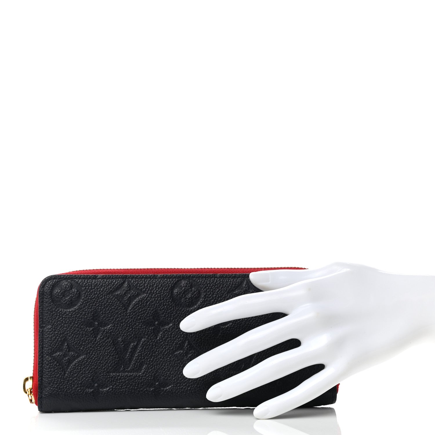 Louis Vuitton Empreinte Blooming Flowers Clemence Wallet Marine Rouge 2 of 7