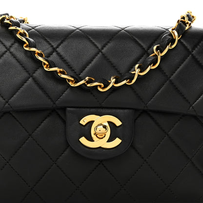 Chanel Lambskin Quilted Mini Square Flap Bag Black 7 of 9