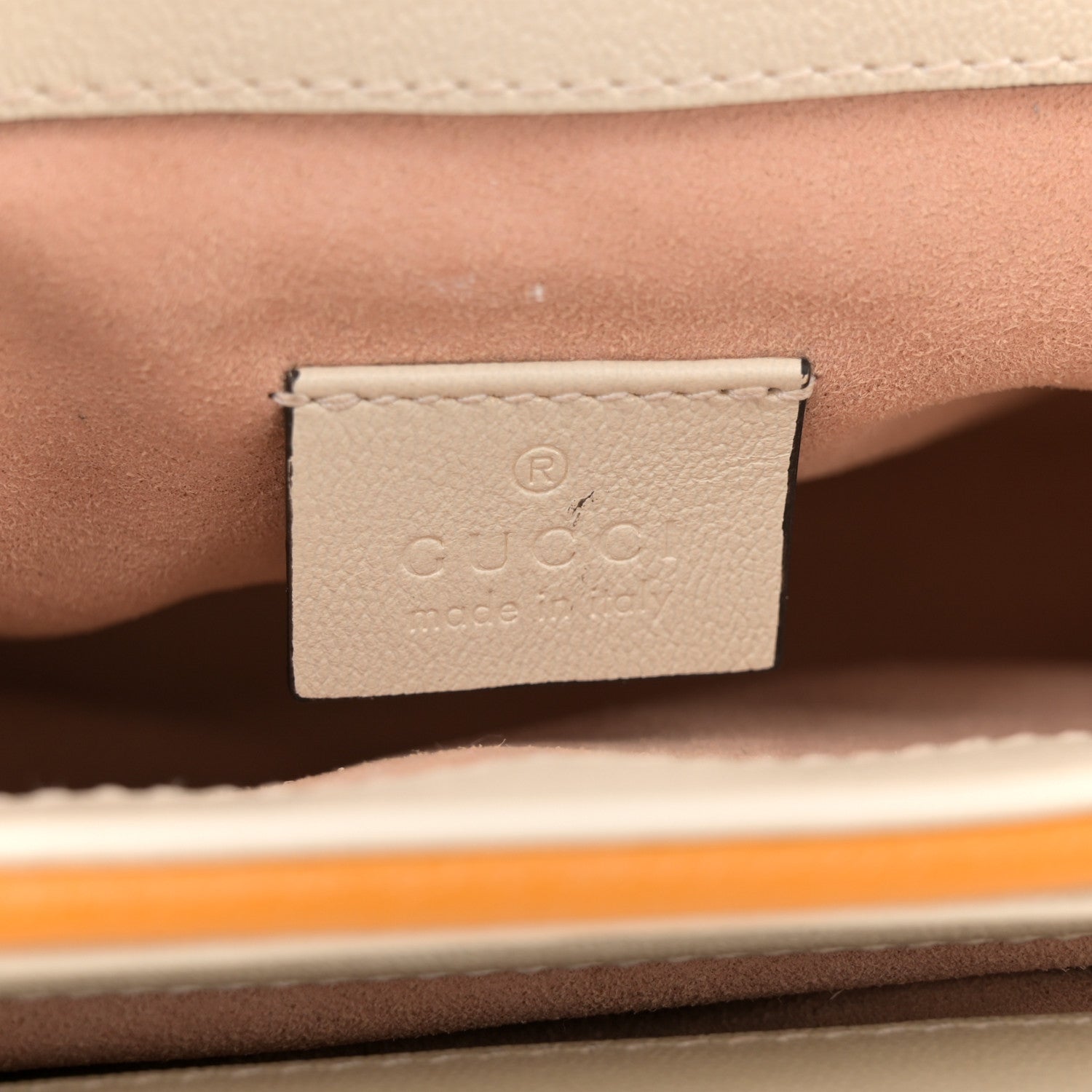 Gucci GG Supreme Monogram Calfskin Mini Padlock Flap Pocket Shoulder Bag Beige Mystic White Sun Oil 6 of 12