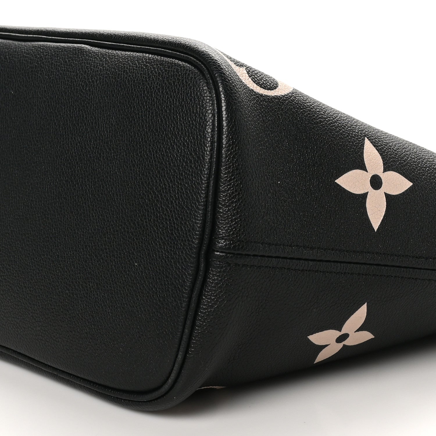 Louis Vuitton Empreinte Monogram Giant Neverfull MM Black Beige 10 of 10